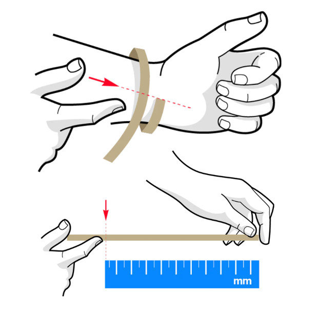 How to measure your bracelet size 