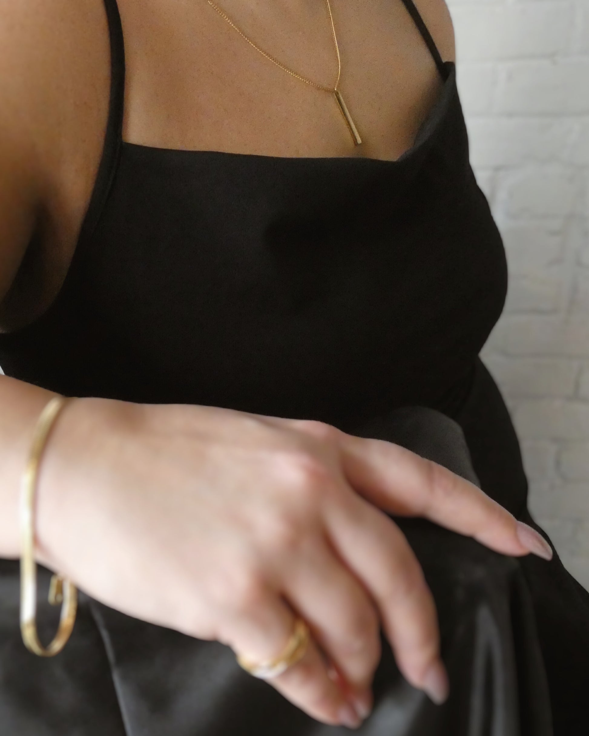 @AuralysJewelry Sarah Chain features a unique square tag pendant.