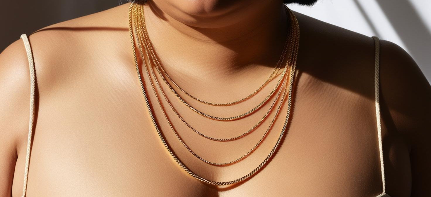 Multiple necklaces length